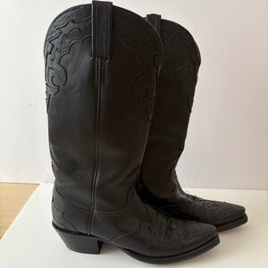 Lucchese Black Cowboy Boots